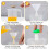 60Pièces Flasques Transparente Pour Stockage Boissons 7