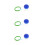 3Pcs Jump Toy for Kids Blue Plastic Lightweight Fun Exercise 1