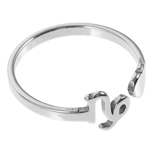 2Pcs Adjustable Silver Open Rings for Women Decoration 1