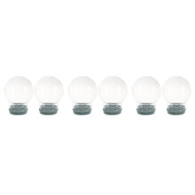 6Pcs Clear Glass Snow Globes for DIY Crafting Transparent Water Globes