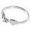 2Pcs Adjustable Silver Open Rings for Women Decoration 3