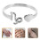 2Pcs Adjustable Silver Open Rings for Women Decoration 11