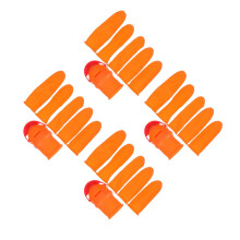 4Sets Lightweight ABS Garden Thumb Cutter Tool Orange Finger Separator