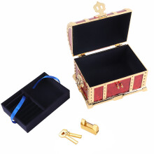 Trinket Organizer Vintage Jewelry Box Zinc Alloy Velvet Interior Retro Design Keepsake Box For Earrings Necklaces Rings Antique Pattern Elegant Gift