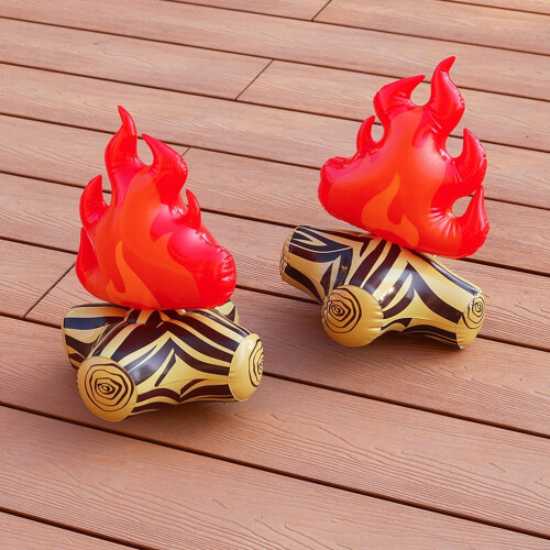 Fake Campfire Inflatable Bonfire Prop 4pcs 2
