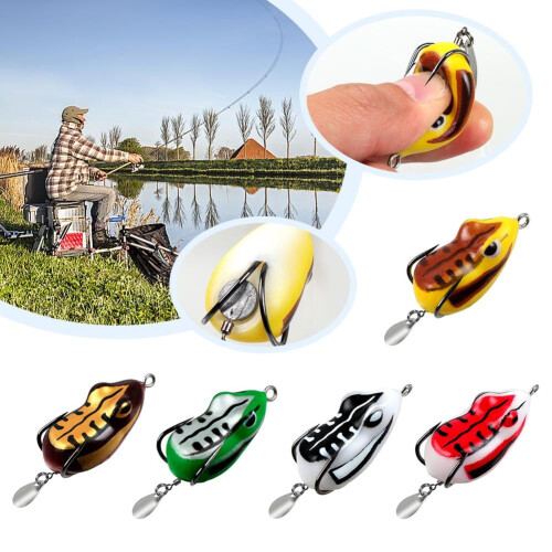 Δόλωμα Mini Thunder Frog Blackfish για Ανθεκτικό Σιλικόνης, Μαλακό K8, Αξεσουάρ Ψαρέματος T2 1