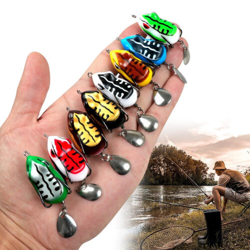 Δόλωμα Mini Thunder Frog Blackfish για Ανθεκτικό Σιλικόνης, Μαλακό K8, Αξεσουάρ Ψαρέματος T2 2