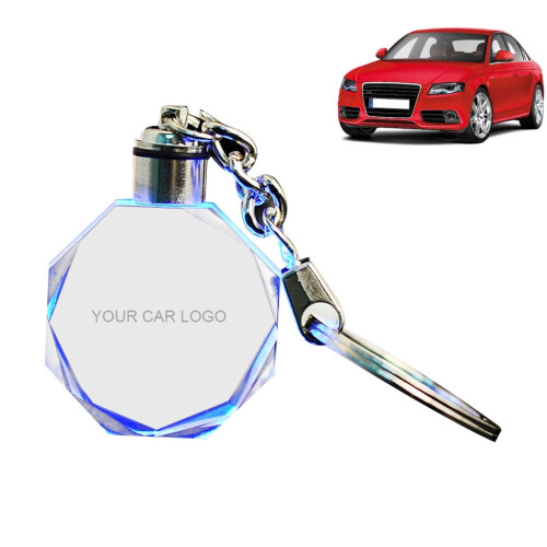 Glass Keychain with Custom Logo for Automotive Keys 2