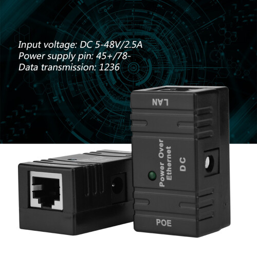 High Quality POE Injector Wall Plug, Easy Installation Remote Power Device with High Speed Data Transfer and Compact Build 1