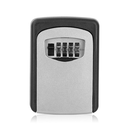 Wall Mounted Key Lock Box Waterproof4Digit Combination High Security Rustproof Cut Resistant Easy To Install Durable Large Capacity Adjustable 1