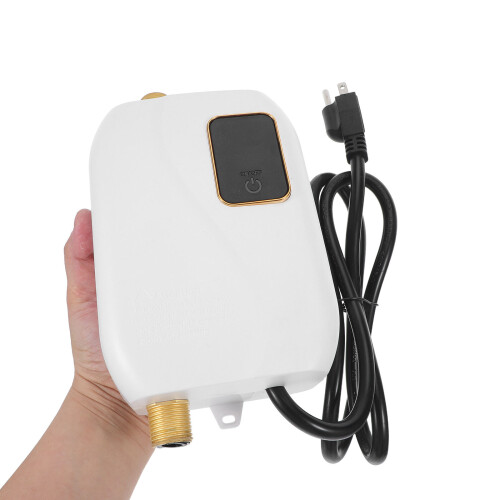 Mini Tankless Hot Water Heater White for Kitchen Digital Display 2