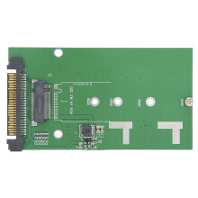 Mini adapter PCIe mSATA SSD do dysku twardego SATA III z obsługą klucza NVMe M i interfejsem SFF-8639 dla płyt głównych Intel i dysków z