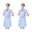 2Pcs Blue and Clinic Uniform Slim Fit Work Coat 1