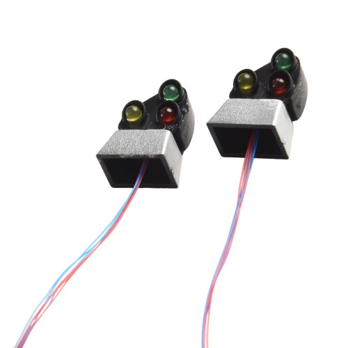 Model Train Dwarf Ground Signal 4-Pack Red Yellow Green 2cm 2