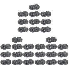 30St Grijze Snap Knopen Snowflake Design Gemakkelijk Te Gebruiken