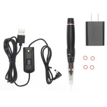 Aluminum Alloy MicroPigmentation Pen Rechargeable Permanent Makeup Machine Coreless Motor Low Vibration Ergonomic Design for Professional Tattoo