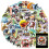 Dinosaur Stickers Pack - Realistic Jurassic Cartoon Design, 2