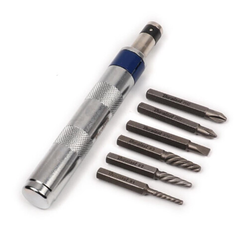 Versatile 1/4" Drive Driver Set with 6Different Attachment,Essential Tool for Electronics Maintenance Easy to Use