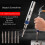 Versatile 1/4" Drive Driver Set with 6Different Attachment,Essential Tool for Electronics Maintenance Easy to Use 6