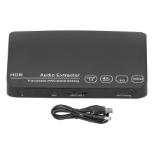 Cyfrowy adapter audio HDMI z transmisją Bluetooth, ekstraktor audio HDMI z optycznym wyjściem SPDIF i obsługą rozdzielczości wideo 4K