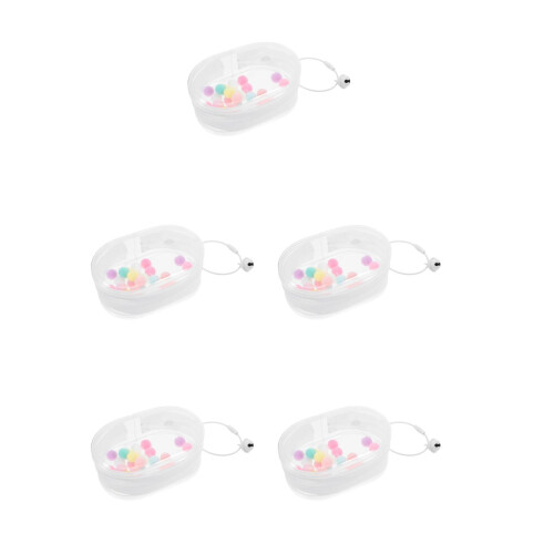 5St Multifunctionele PVC Pop Display Tas Transparant Met Sleutelhanger