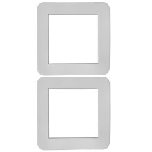 2St Duurzame Witte Silicone Wandplaat Voor Stopcontact En Schakelaar