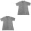 2St Praktisch Grijs Grooming Uniform Dames Kort Kleding 4