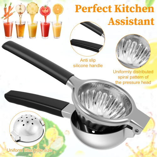 Stainless Steel Lemon Squeezer Ergonomic 1 Piece 2