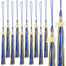 2025 Graduation Mixed Double Color Tassel with Gold Date Drop,Graduation Mixed Double Color Tassel