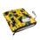 Black Cat Sunflower Book Cover with Zip, 300D Polyester 3