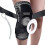 Fascia di supporto per ginocchio regolabile e traspirante, nera, modello M1PC 4