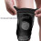 Fascia di supporto per ginocchio regolabile e traspirante, nera, modello M1PC 7