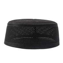 Cappello da preghiera da uomo, cappello arabo lavorato a maglia, cappello Kufi traspirante in rete, cappello a teschio, turbante indiano arabo