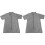 2St Praktisch Grijs Grooming Uniform Dames Kort Kleding 1