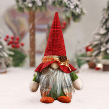 Plush Nollag, Féile Figiúr Seanfhear Gan Aghaidh Ornáid Rudolph Bábóg Maisiúcháin Nollag Bronntanas Beag