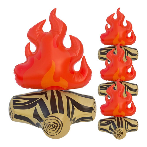 Fake Campfire Inflatable Bonfire Prop 4pcs