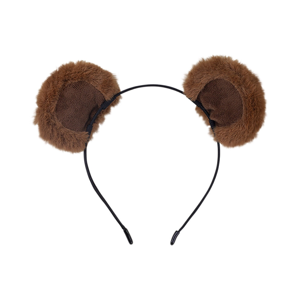 Bear Headband Plush Velvet Cute Ears Face Wash Hair