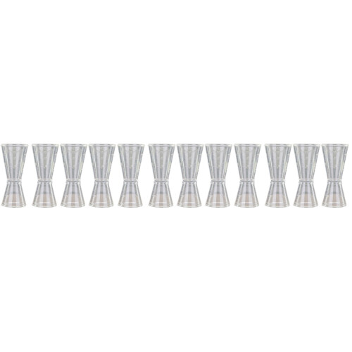 12Pcs Transparent Double-Head Measuring Cups Bar Tool Professional Use 2