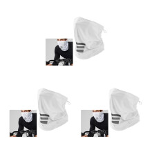 3St Wit Zonnebrand Masker Outdoor Ademend Geschikt Voor Dames En