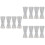 12Pcs Transparent Double-Head Measuring Cups Bar Tool Professional Use 5
