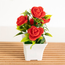 ZHMRFG Schaumrosen-Kunstblumen-Dekoration – Kompakte, pflegeleichte Mini-Blumen für Zuhause, Büro, Regal und als Geschenk; Kompatibel mit