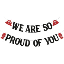 Banner met de tekst "Brandweerman, we zijn zo trots op je" - Gefeliciteerd brandweerman bord, decoraties voor brandweerpensioen, verjaardag,