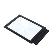 Vergrootglas met 3x vergroting voor hele pagina's, Fresnel-vergrootglas met groot kijkvenster, lichtgewicht en multifunctioneel.