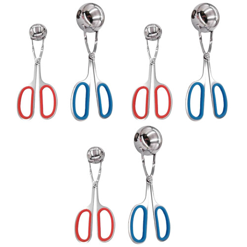 6Pcs Stainless Steel Meatball Clips Convenient Assorted Colors 2