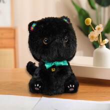 25 cm große Plüschkatze mit abnehmbarem Bezug – Weißes Mochi-Samt-Regaldeko mit Sicherheits-Schnurrhaaren | Maschinenwaschbares Geschenkset (ab