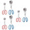6Pcs Stainless Steel Meatball Clips Convenient Assorted Colors 7