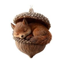 Tier-Weihnachtsbaumschmuck 2025, Waldtier-Weihnachtsdeko für den Baum, personalisierte Geschenkidee, 10 cm/4 Zoll, kompatibel mit Standard-Baumhaken