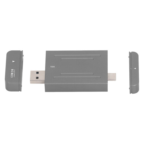 Flash Disk Type Reader For Portable Design High Quality USB3.1Type C Memory Card Reader Aluminum Alloy Game Storage NGFF M2SSD Adapter Plug And