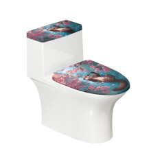 Ensemble de 2 abattants de toilette en forme de U, motif loutre confortable