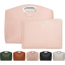 Ensemble 2 pièces : Sacoche élégante en cuir imperméable pour ordinateur portable et sac fourre-tout pour femme, sac pour ordinateur portable